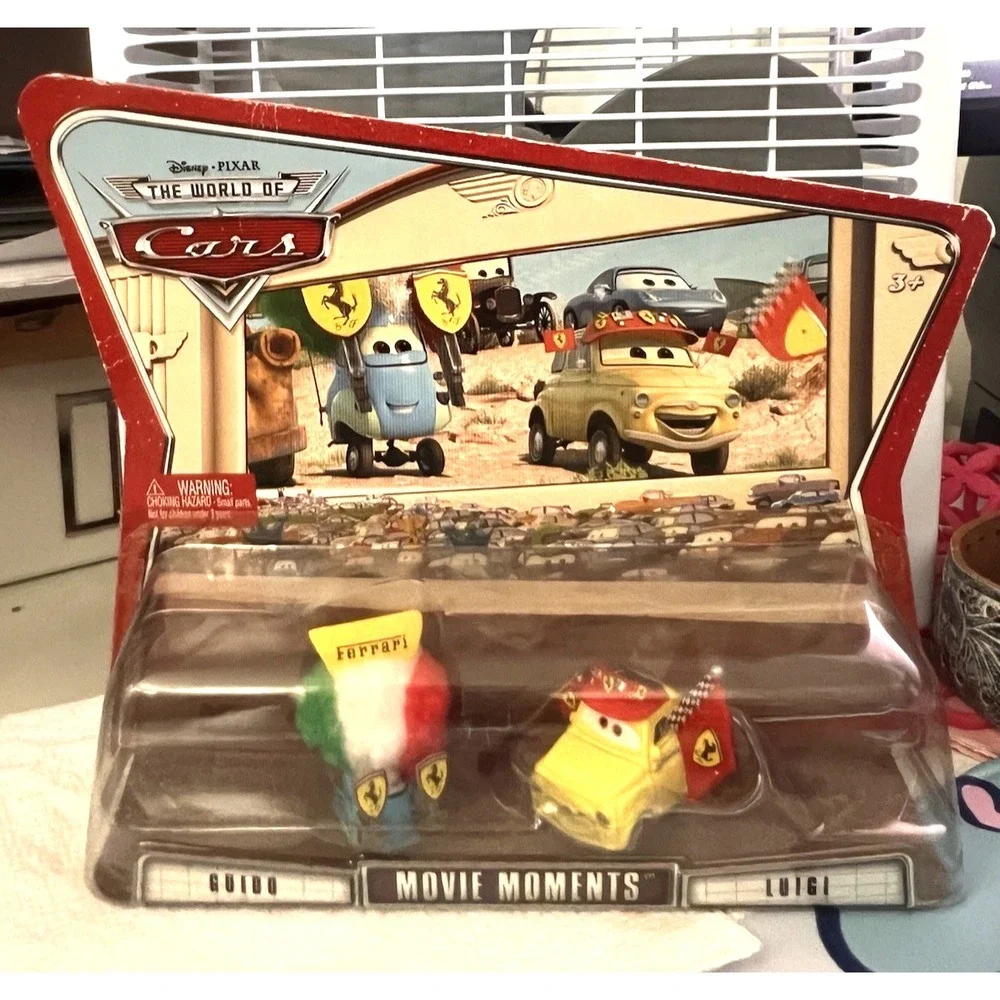 NEW Disney Pixar Cars Supercharged Ferrari Fans Guido and Luigi Movie Moments